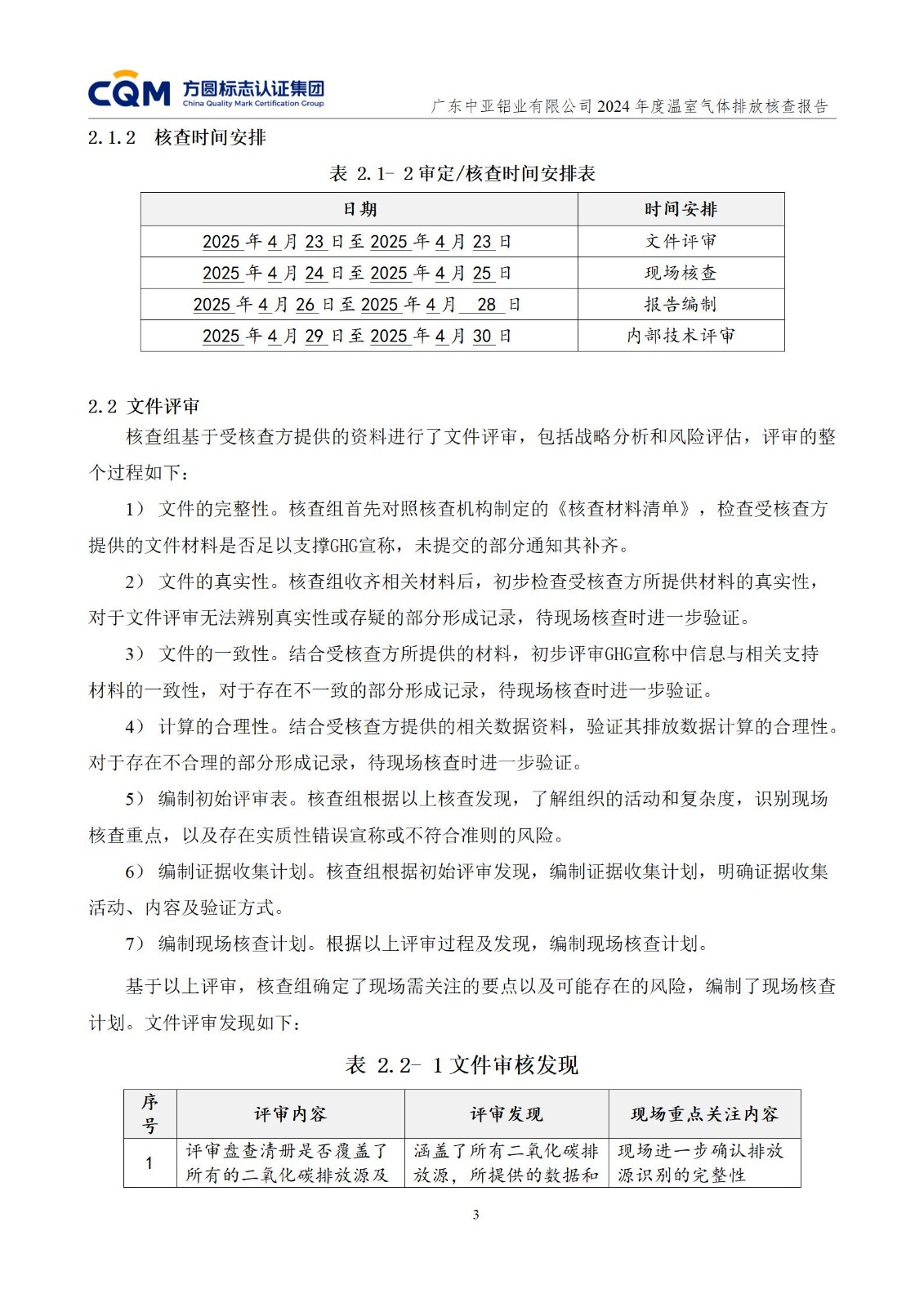 廣東中亞鋁業(yè)有限公司溫室氣體核查報告-ISO14064 - 終稿(圖7)